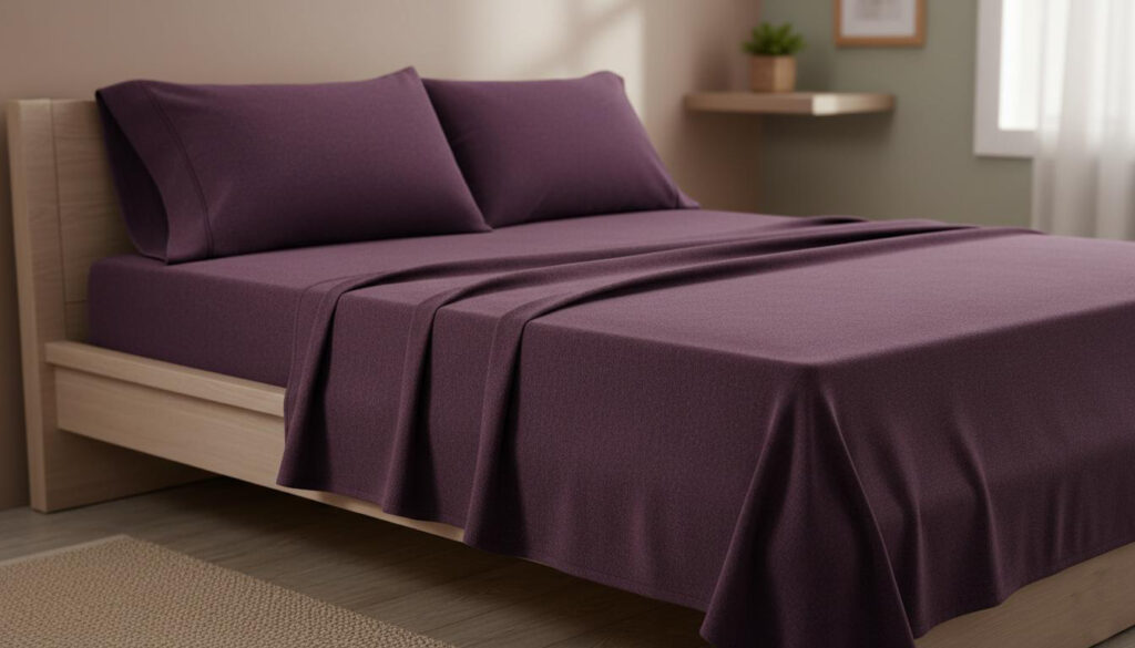 Corner of the fitted Utopia Bedding sheet with deep pockets successfully covering a thick mattress with a topper.